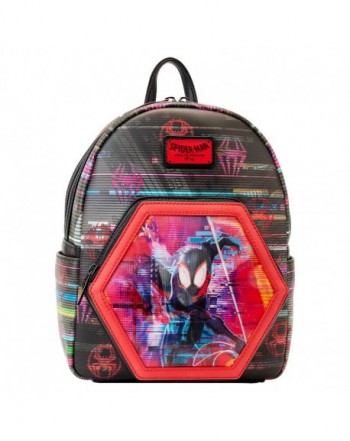 Mochila lenticular Cruzando el Multiverso Spiderman Marvel Loungefly 27cm