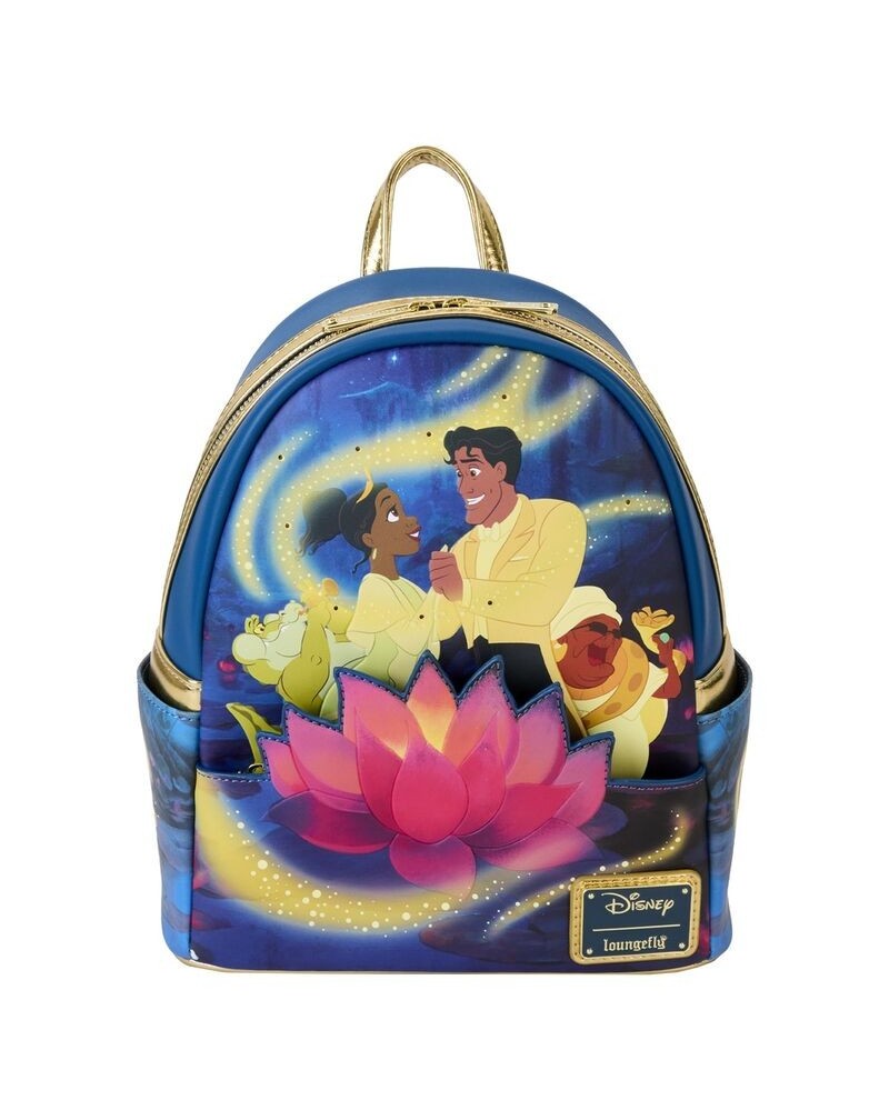 Mochila 15th Anniversary Tiana y El Sapo Disney Loungefly 26cm