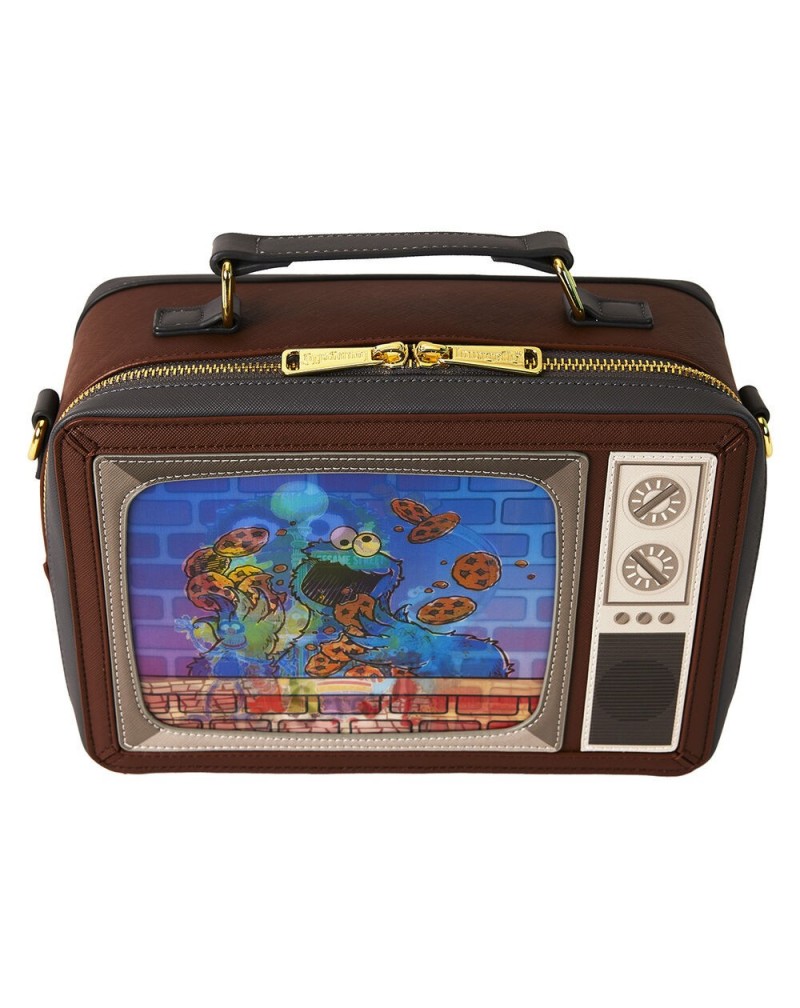 Bolso bandolera lenticular Retro TV Barrio Sesamo Loungefly