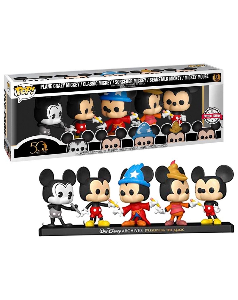 Set 5 figuras POP Disney Archives Mickey Exclusive