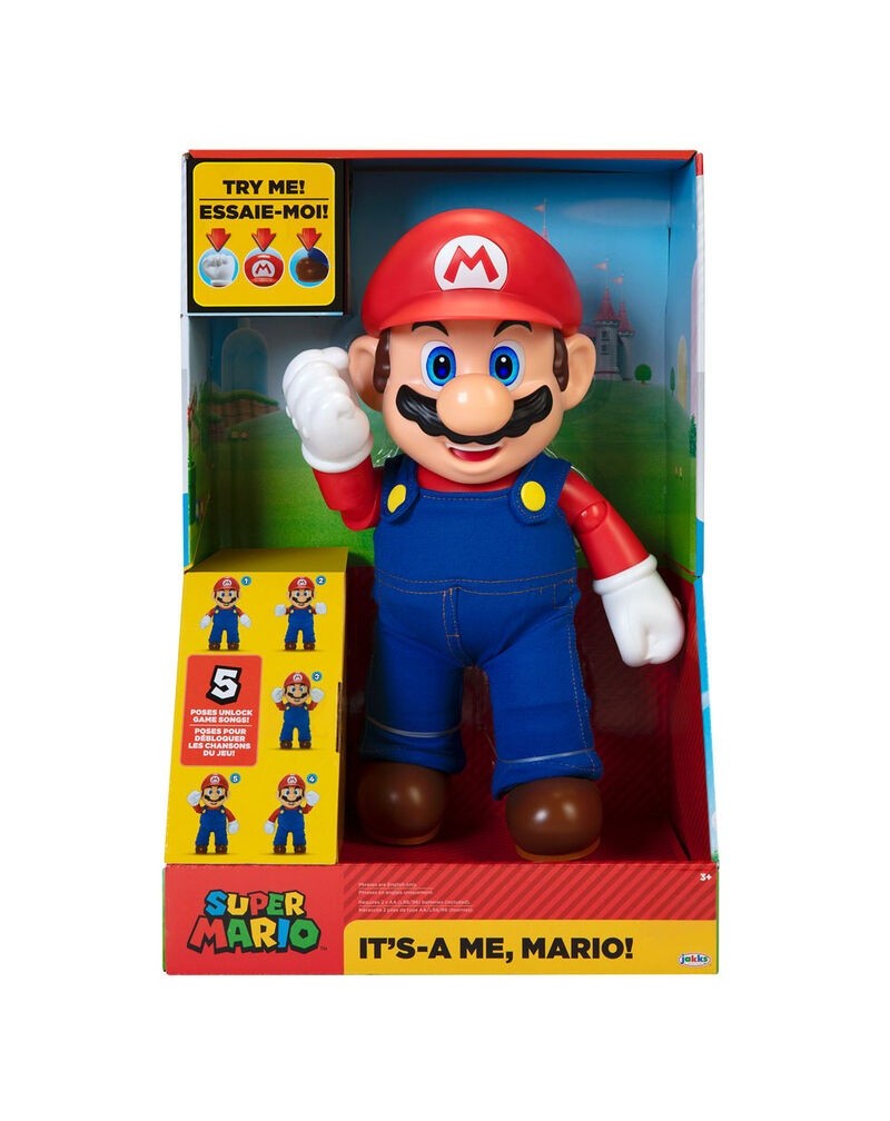 Figura interactiva ingles Its A Me Mario Super Mario Nintendo 36cm