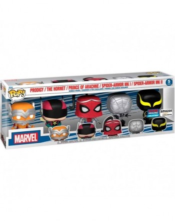 Blister 5 figuras POP Marvel Spiderman Exclusive