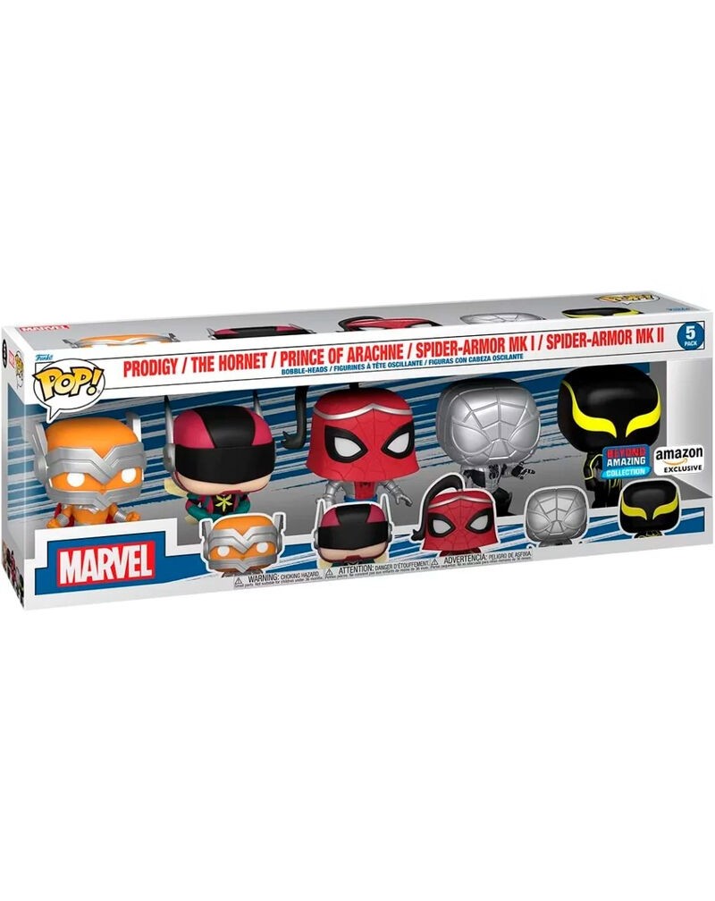 Blister 5 figuras POP Marvel Spiderman Exclusive