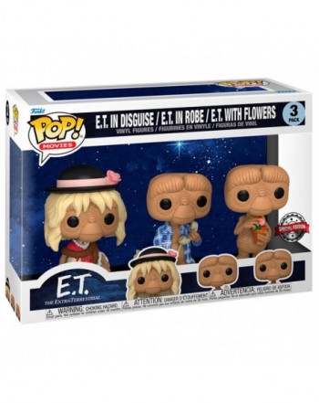 Blister 3 figuras POP E.T El Extraterrestre Exclusive