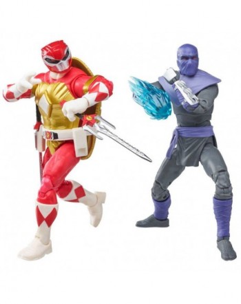 Blister figuras Raphael + Foot Soldier Tommy Tortugas Ninja Power Rangers 15cm