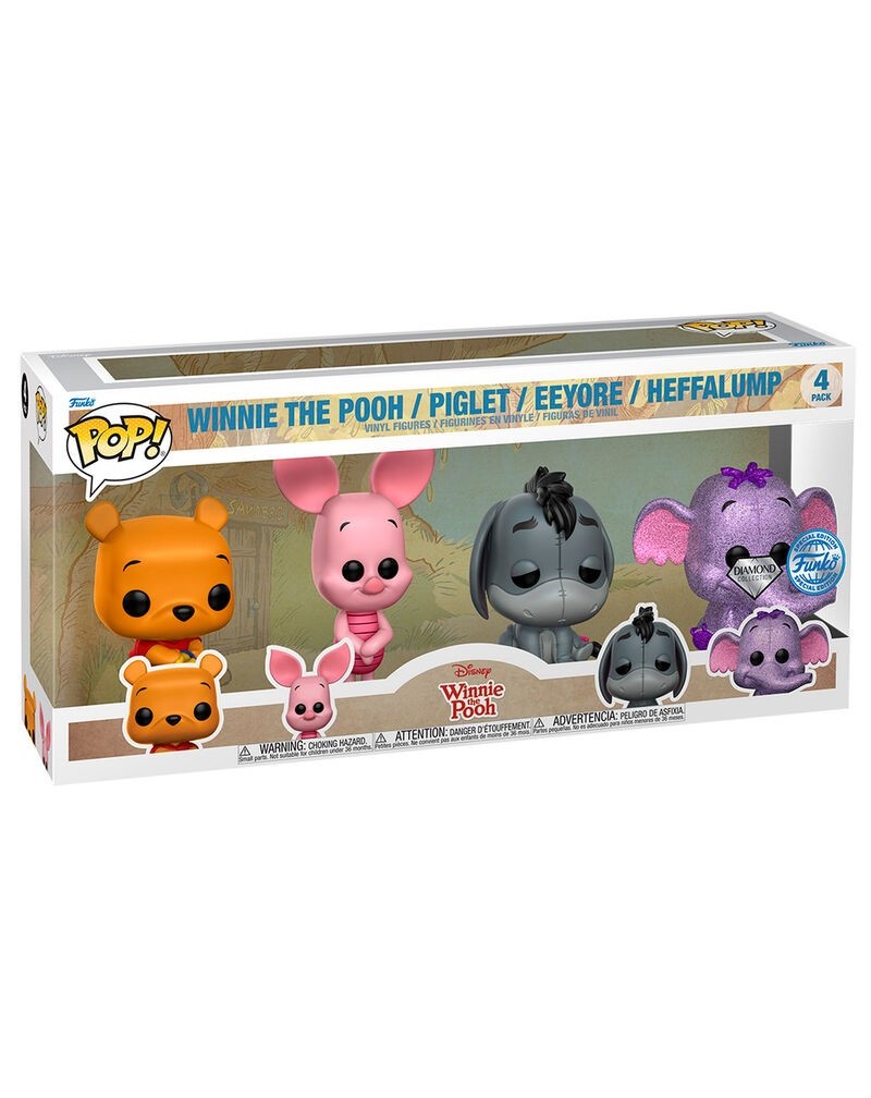 Blister 4 figuras POP Disney Winnie the Pooh Exclusive