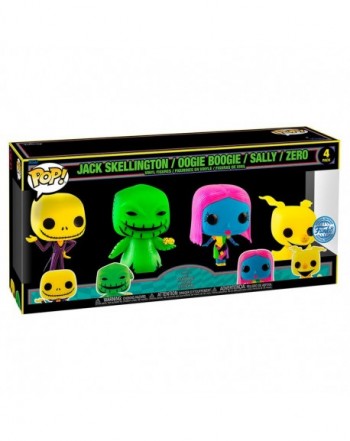 Blister 4 figuras POP Disney Pesadilla Antes de Navidad Exclusive