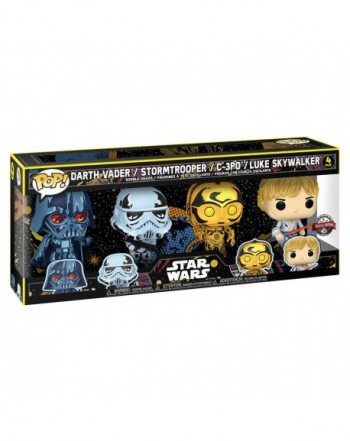 Blister 4 figuras POP Star Wars Exclusive