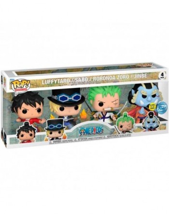 Blister 4 figuras POP One Piece Exclusive