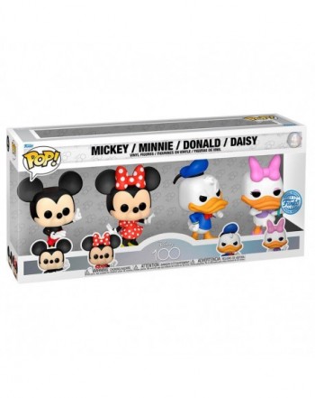 Blister 4 figuras POP Disney 100th Anniversary Disney Classic Exclusive