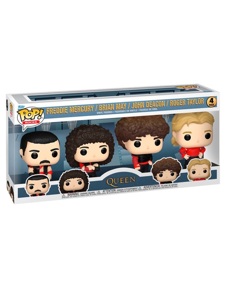 Blister 4 figuras POP Queen