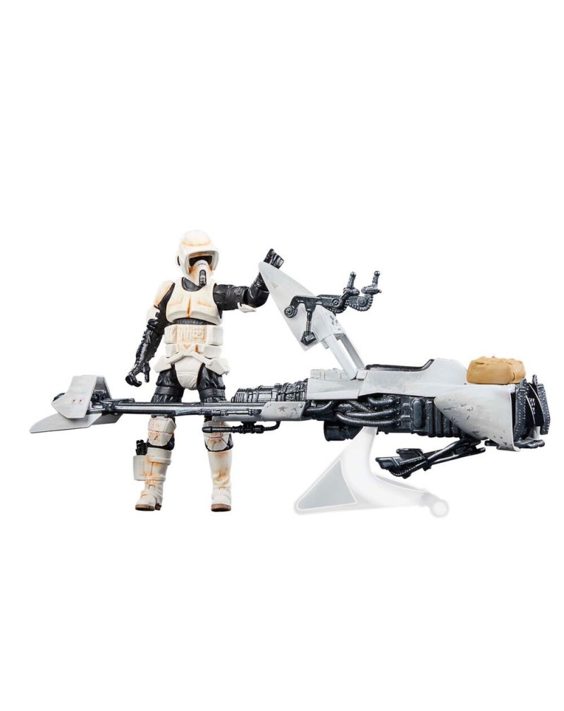 Figura Speeder Bike Scout Trooper & Grogu the Mandalorian Star Wars 9cm