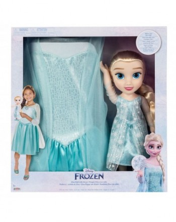 Muñeca Elsa + Disfraz Frozen 2 Disney 38cm