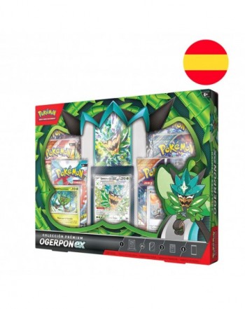 Estuche juego cartas coleccionables Ogerpon EX Pokemon español