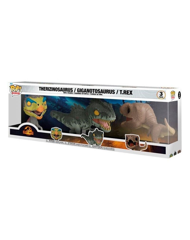 Blister 3 figuras POP Jurassic World