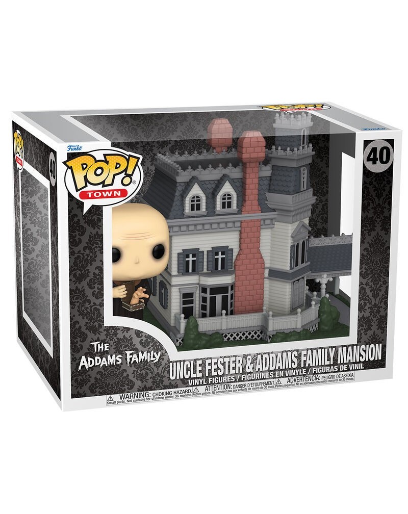 Figura POP Town The Addams Family Uncle Fester & Addams Family Mansion