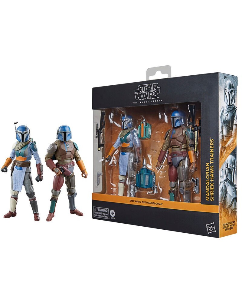 Blister 2 figuras Mandalorian & Shriek-Hawk Trainers The Mandalorian Star Wars 15cm