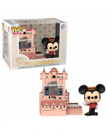 Figura POP Walt Disney World 50th Anniversary Hollywood Tower Hotel and Mickey Mouse