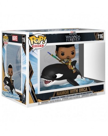 Figura POP Marvel Black Panther Wakanda Forever Namor with Orca