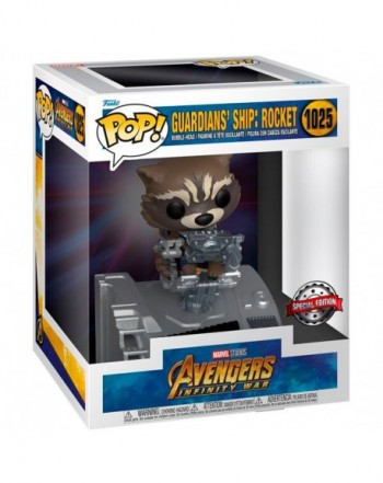 Figura POP Deluxe Marvel Guardianes de la Galaxia Guardians Ship Rocket Exclusive