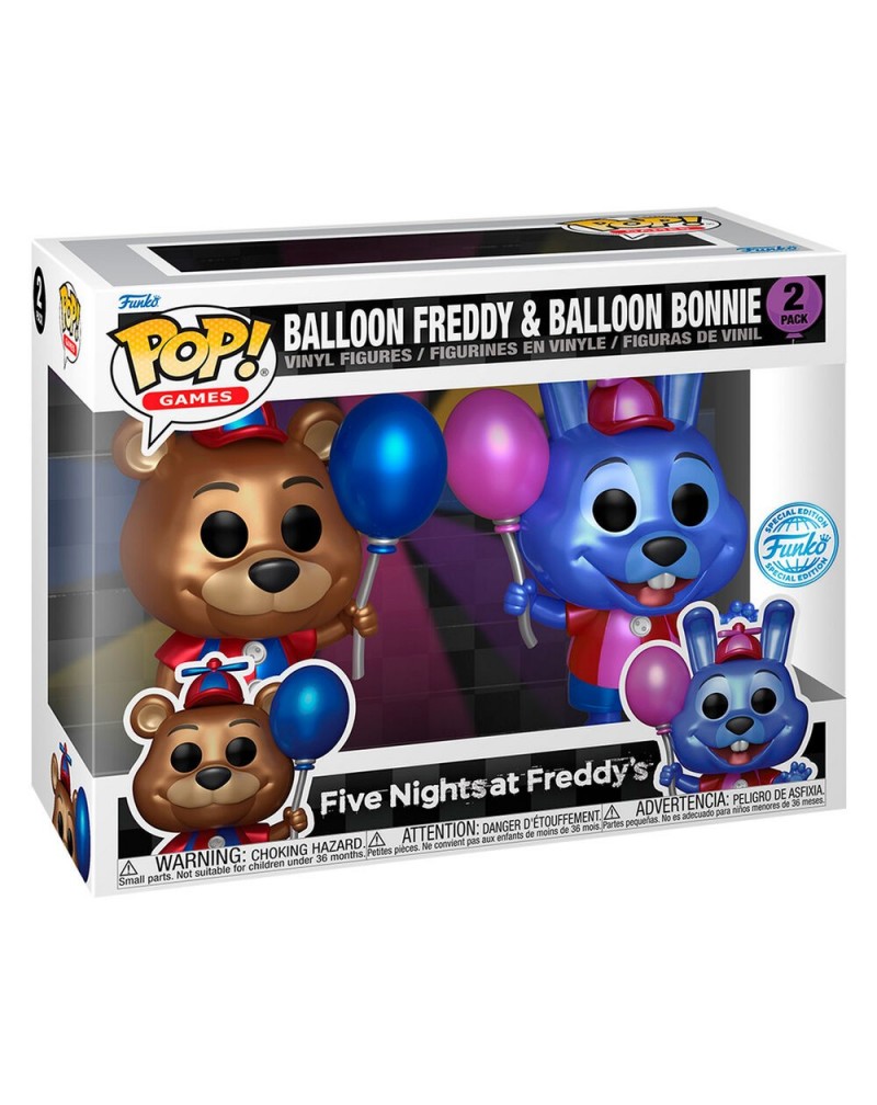 Blister 2 figuras POP Five Nights at Freddys Ballon Freddy & Balloon Bonnie Exclusive