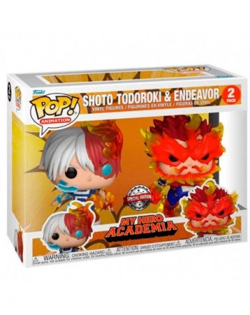 Blister 2 Figuras POP My Hero Academia Shoto Todoroki & Endeavor Exclusive