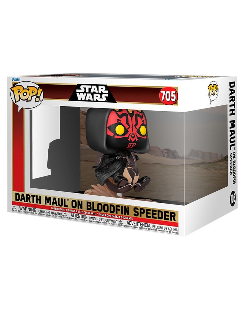 Figura POP Rides Deluxe Star Wars Darth Maul On Bloodfin Speeder