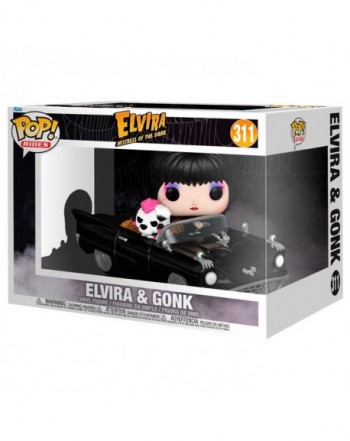 Figura POP Rides Deluxe Elvira Mistress of the Dark Elvira & Gonk