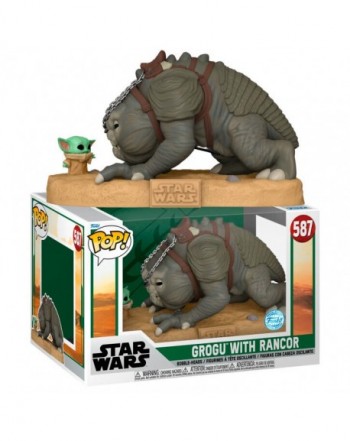 Figura POP Star Wars Grogu with Rancor Exclusive