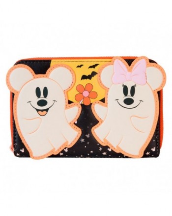 Cartera Floral Ghost Mickey &#38; Minnie Disney Loungefly