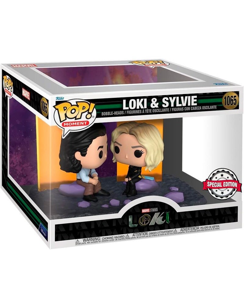 Figura POP Moment Marvel Loki - Loki and Sylvie Exclusive