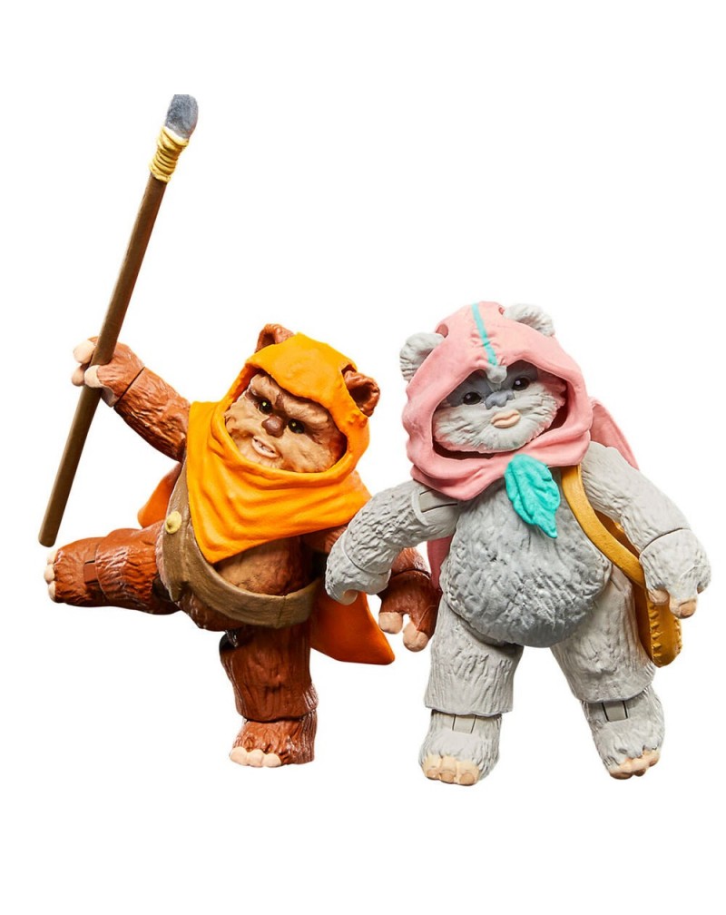 Figuras Wicket W Warrick & Kneesaa Ewoks Star Wars 9cm