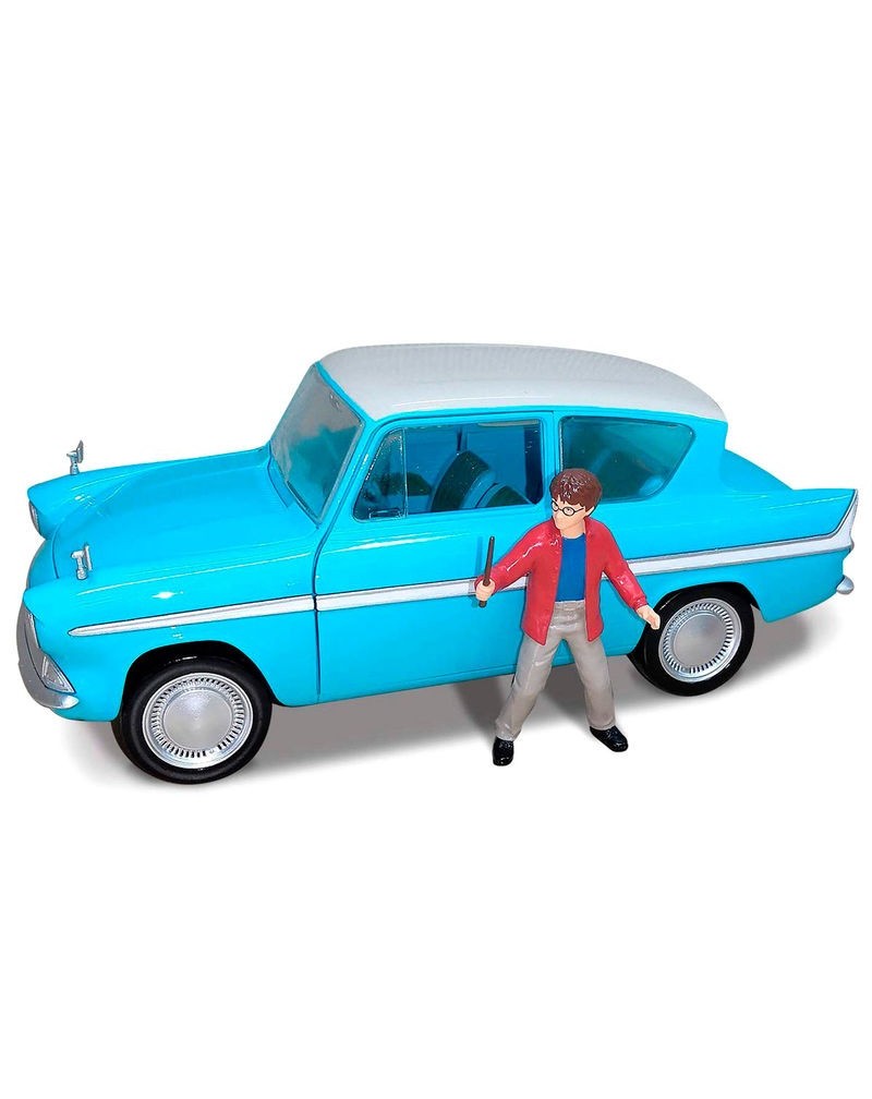 Blister figura Harry + coche Ford Anglia Harry Potter