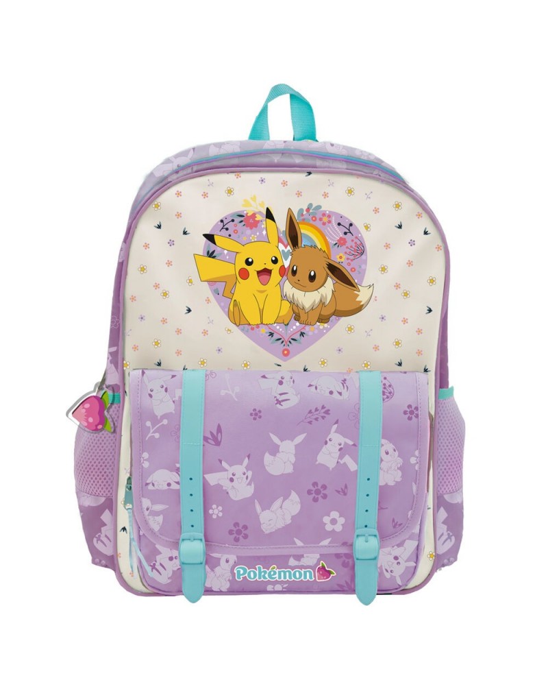 Mochila Flowers Pokemon 42cm adaptable