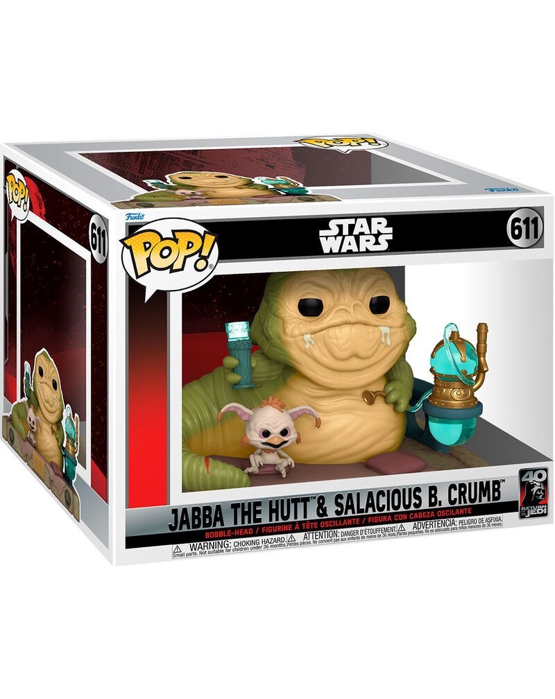 Figura POP Star Wars 40th Jabba The Hutt & Salacious B Crumb