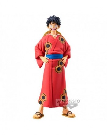 Figura Monkey D Luffy Wanokuni Yukata The Grandline Series One Piece 16cm