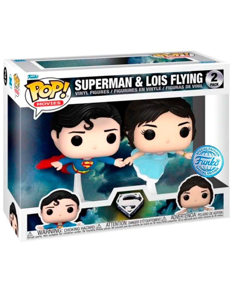 Blister 2 figuras POP DC Comics Superman & Lois Flying Exclusive