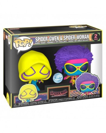 Blister 2 figuras POP Spider-Man Spider-Gwen & Spider-Woman Exclusive