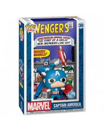 Figura POP Comic Cover Marvel Los Vengadores Avengers Capitan America Exclusive