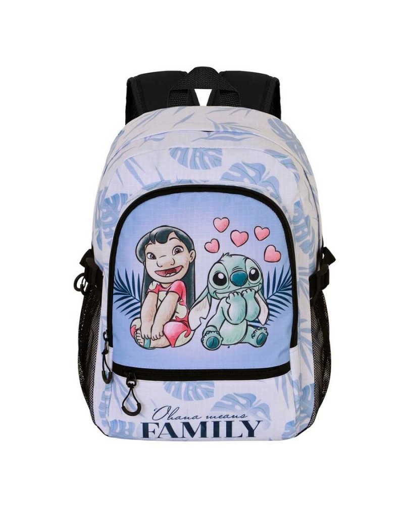 Mochila Couple Stitch Disney 44cm adaptable