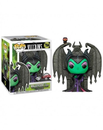 Figura POP Disney Villains Maleficent on Throne Diamond Exclusive