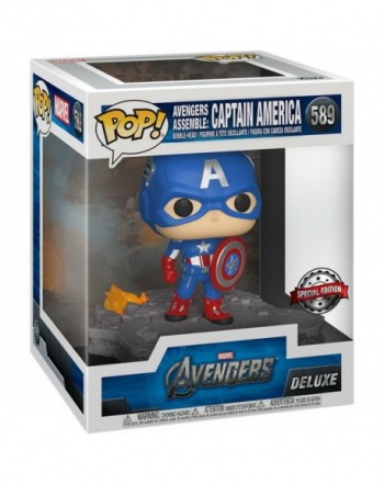 Figura POP Marvel Avengers Captain America Assemble Exclusive