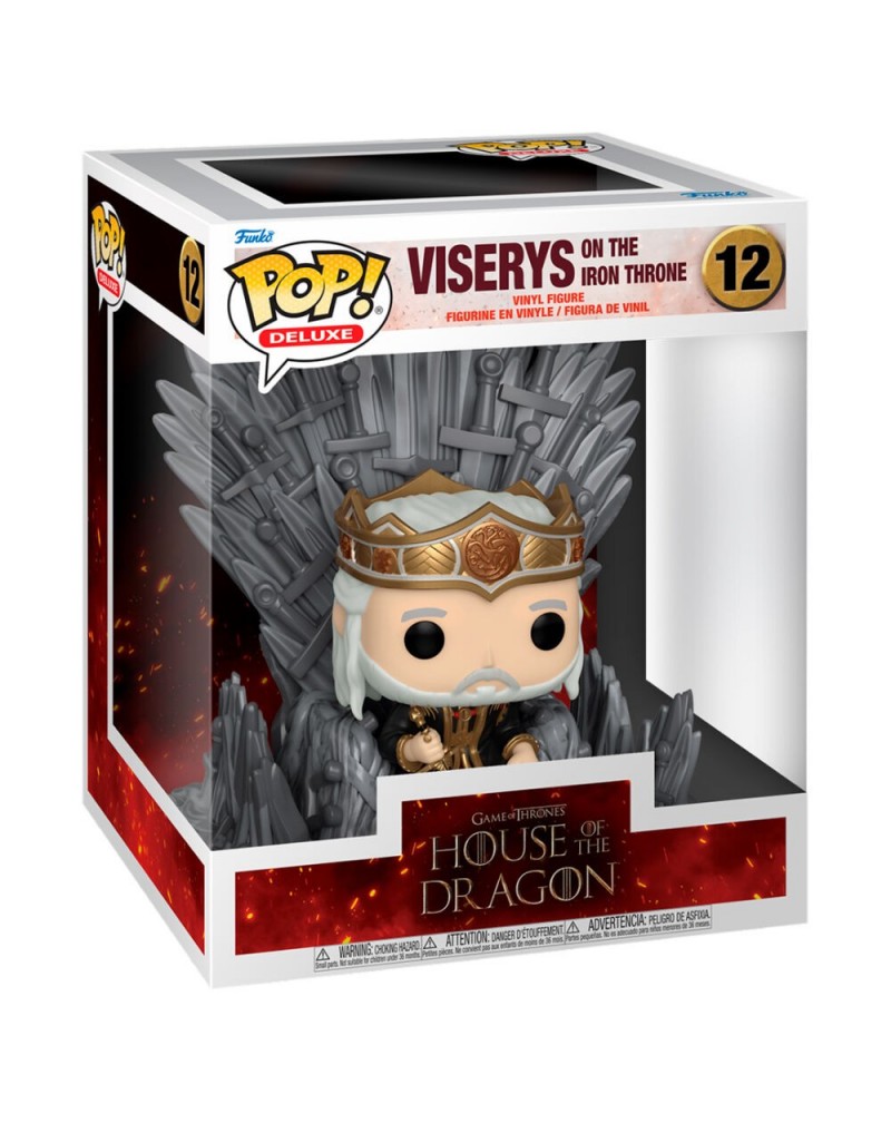 Figura POP Deluxe House of the Dragon Viserys on the Iron Throne