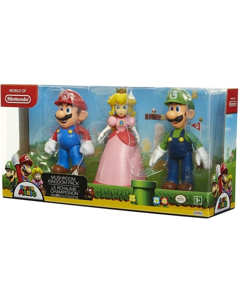 Blister 3 figuras Super Mario Bros 10cm