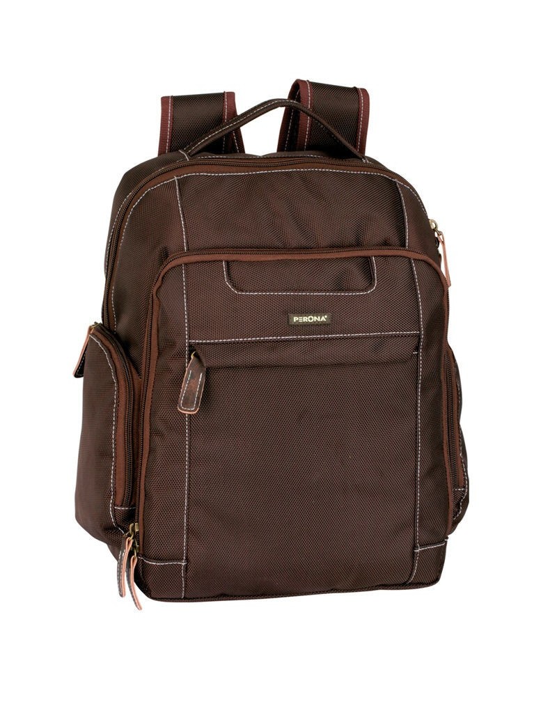 Mochila ordenador Perona Business 36cm marron