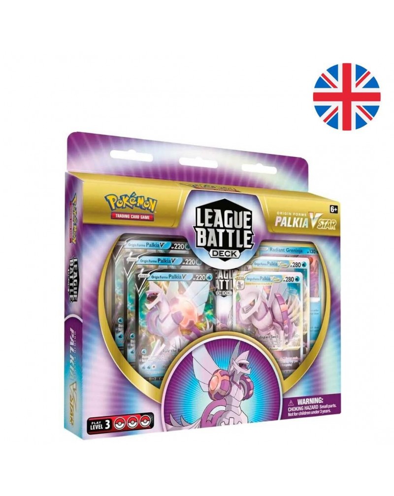 Blister juego cartas coleccionables Palkia Vstar League Battle Deck Pokemon ingles