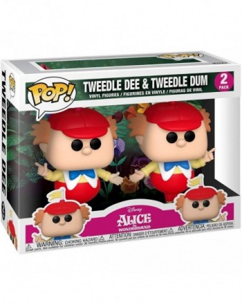 Blister 2 figuras POP Disney Alicia en el Pais de las Maravillas Tweedle Dee and Dum