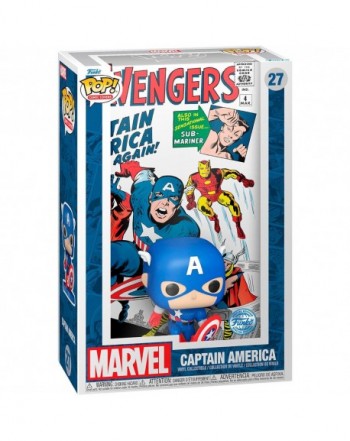 Figura POP Comic Cover Marvel Avengers Capitan America