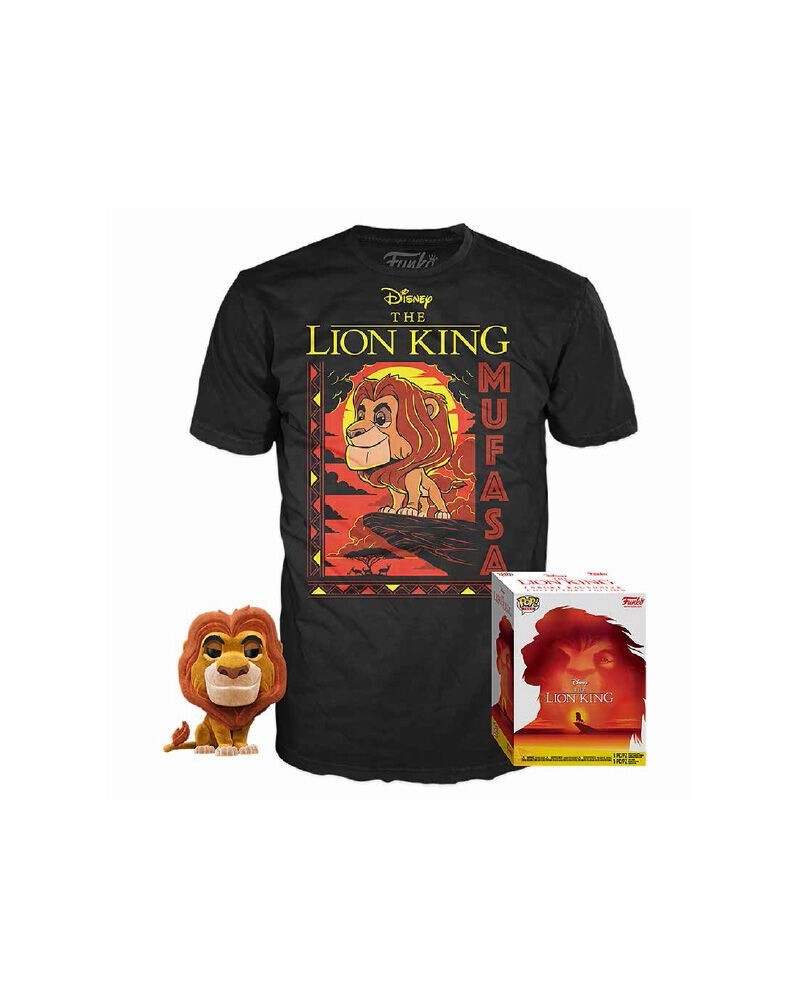 Set figura POP & Tee Disney El Rey Leon Mufasa