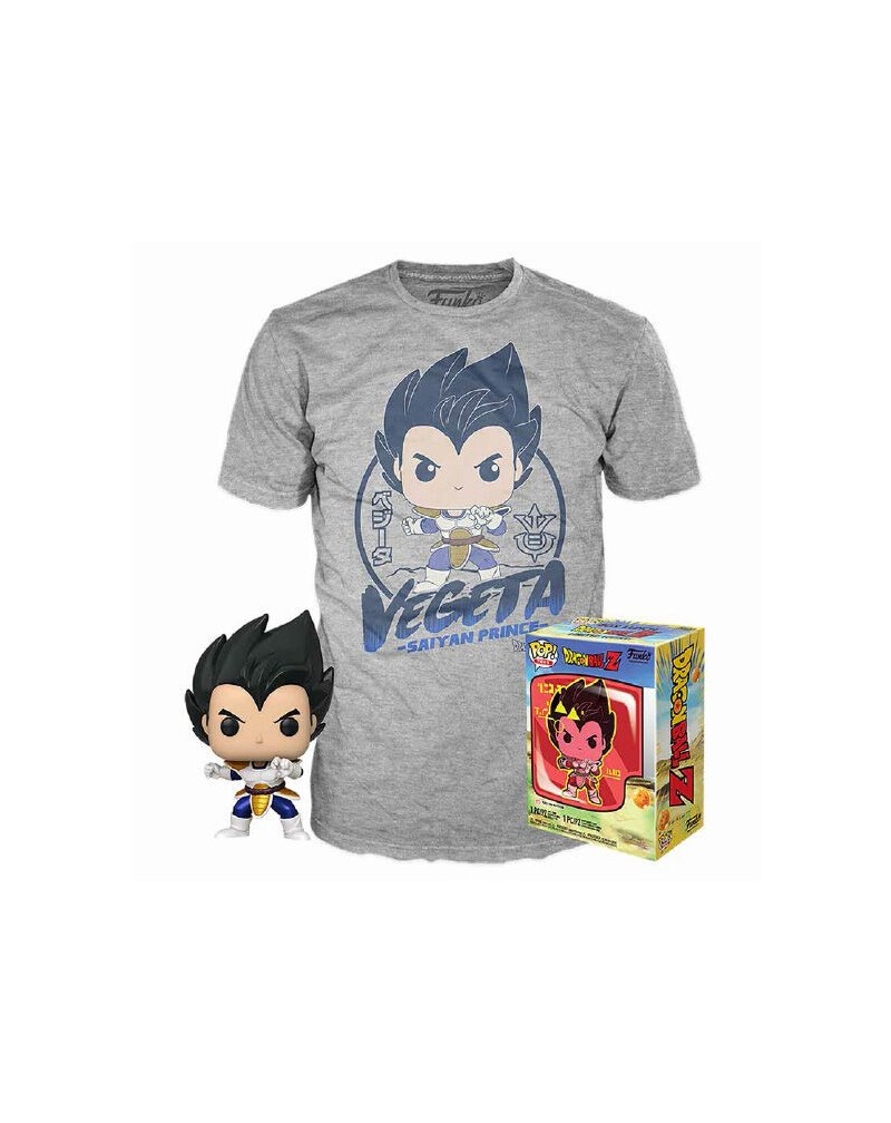 Set figura POP & Tee Dragon Ball Z Vegeta